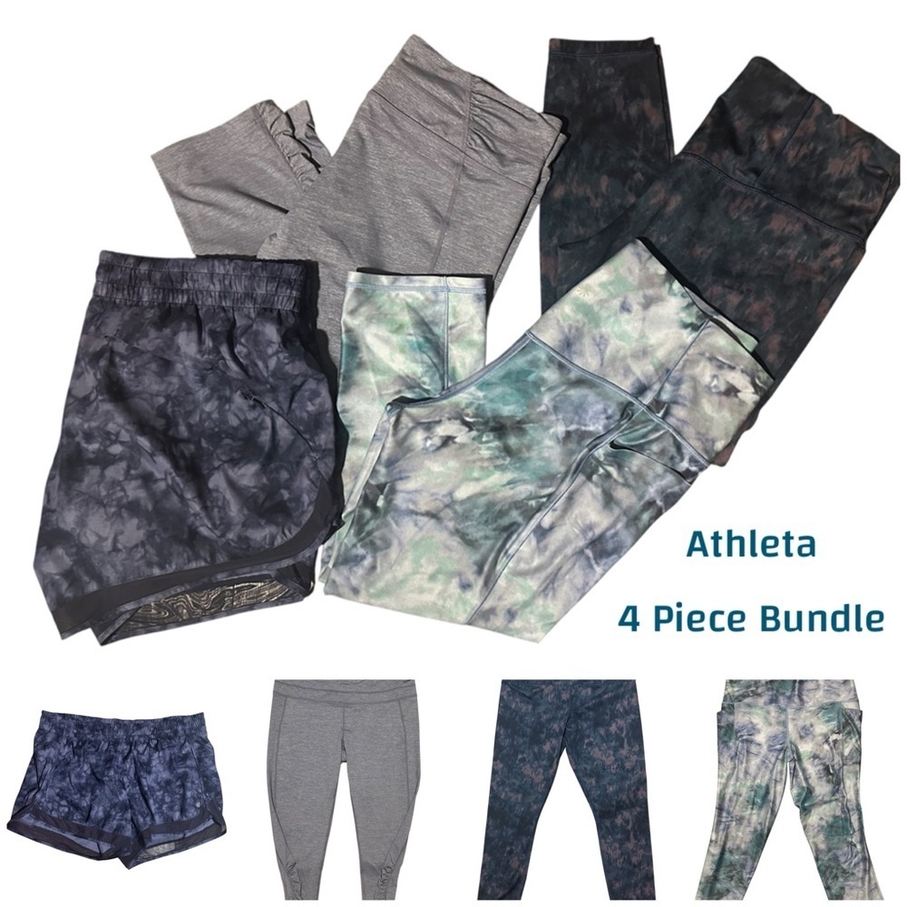 Athleta Women’s Short and Leggings x3 Bundle Lot Size XL